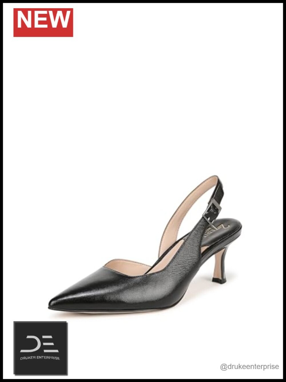 Women's Stiletto Slingback Pump Leather